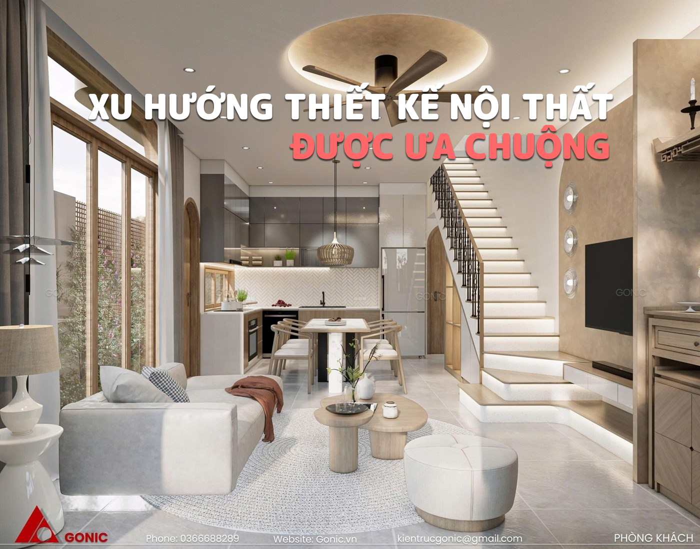 XU HƯỚNG THIẾT KẾ NỘI THẤT HIỆN ĐẠI ĐƯỢC ƯA CHUỘNG NHẤT HIỆN NAY